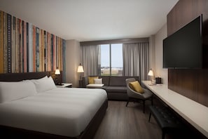 Hypo-allergenic bedding, pillow-top beds, in-room safe, desk