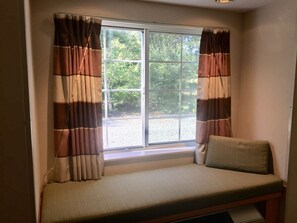 In-room safe, desk, laptop workspace, blackout drapes