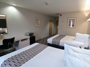 Room, 2 Queen Beds, Accessible, Non Smoking | In-room safe, desk, iron/ironing board, free WiFi - Microtel Inn & Suites by Wyndham Claremore (Claremore)