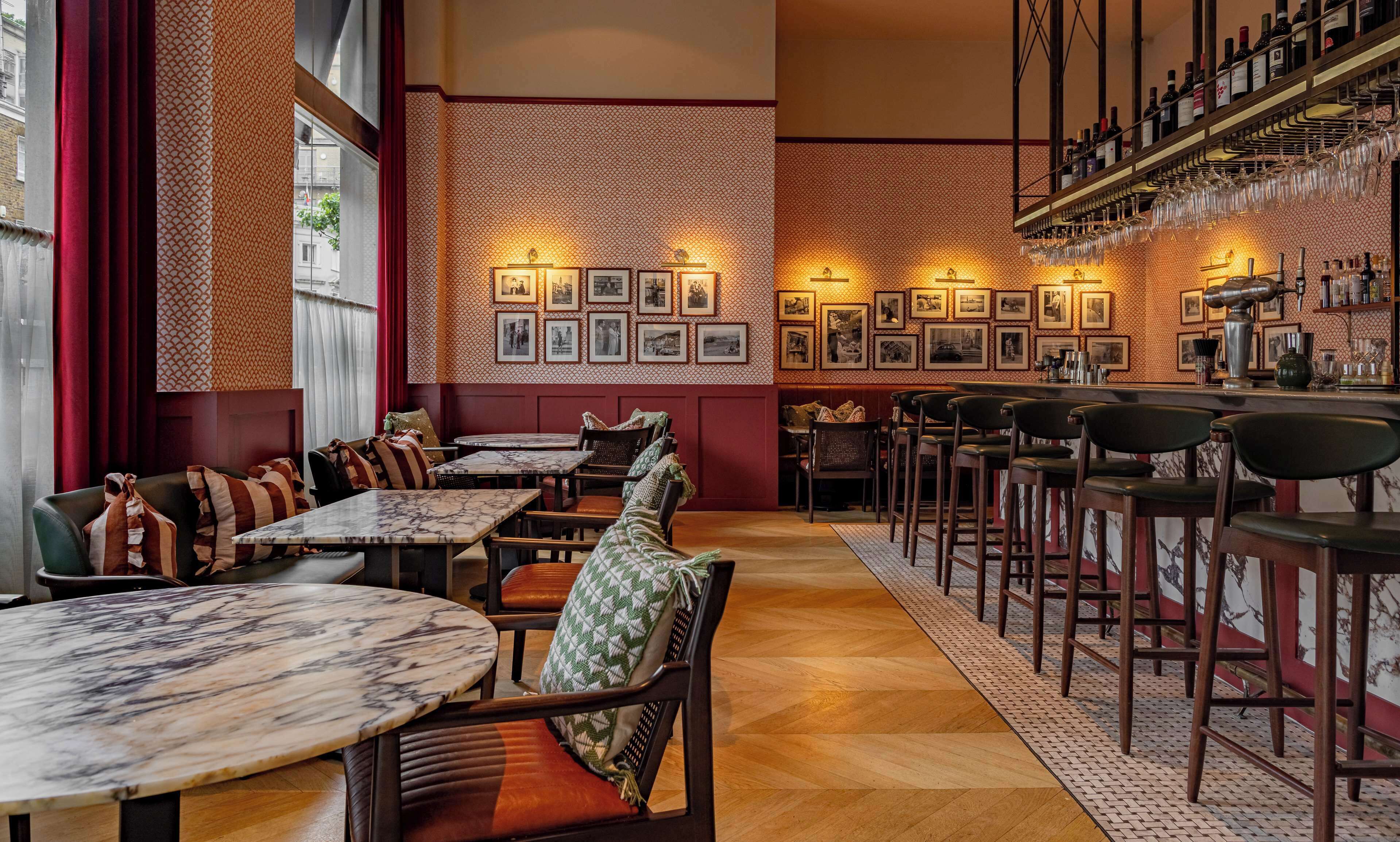 breakfast, lunch, dinner served; italian cuisine