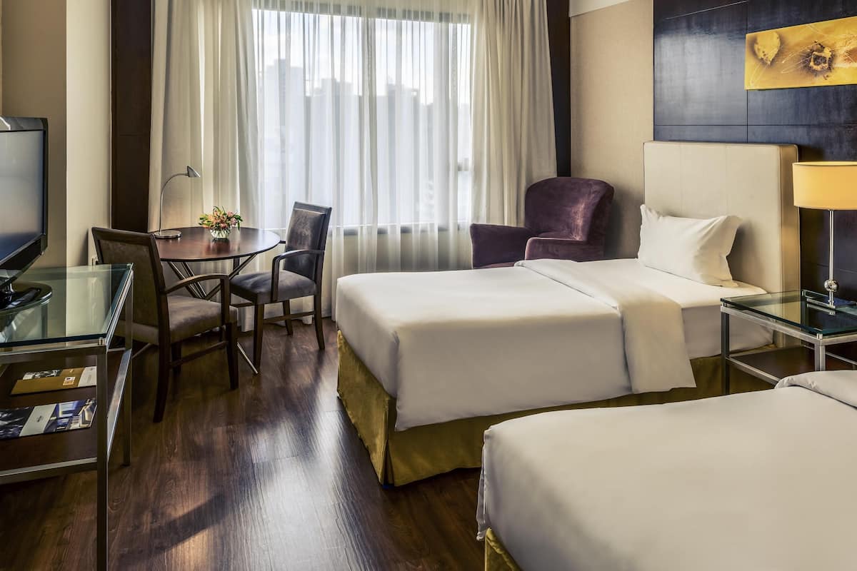 Minibar, in-room safe, desk, blackout curtains