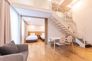 Premium Family Suite With Loft 1604 | In-room safe, individually furnished, desk, blackout curtains - New Seoul Hotel (Seoul)
