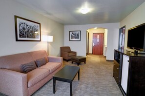In-room safe, desk, iron/ironing board, free cribs/infant beds