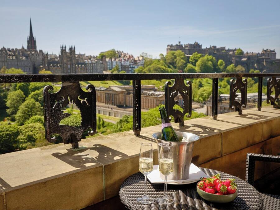 Deluxe-Zimmer, 1 Doppelbett (Deluxe Room Castle View, 1 King Bed) | Blick vom Balkon