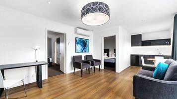 Suite, Multiple Beds, Non Smoking | Premium bedding, minibar, in-room safe, desk