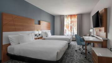 Room, 2 Queen Beds | Free cribs/infant beds, free WiFi, bed sheets