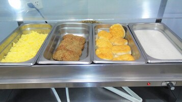Free daily buffet breakfast