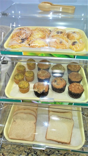 Free daily buffet breakfast