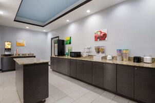 Free daily buffet breakfast