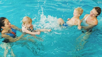 Indoor pool, open 5:00 AM to 11:00 PM, sun loungers
