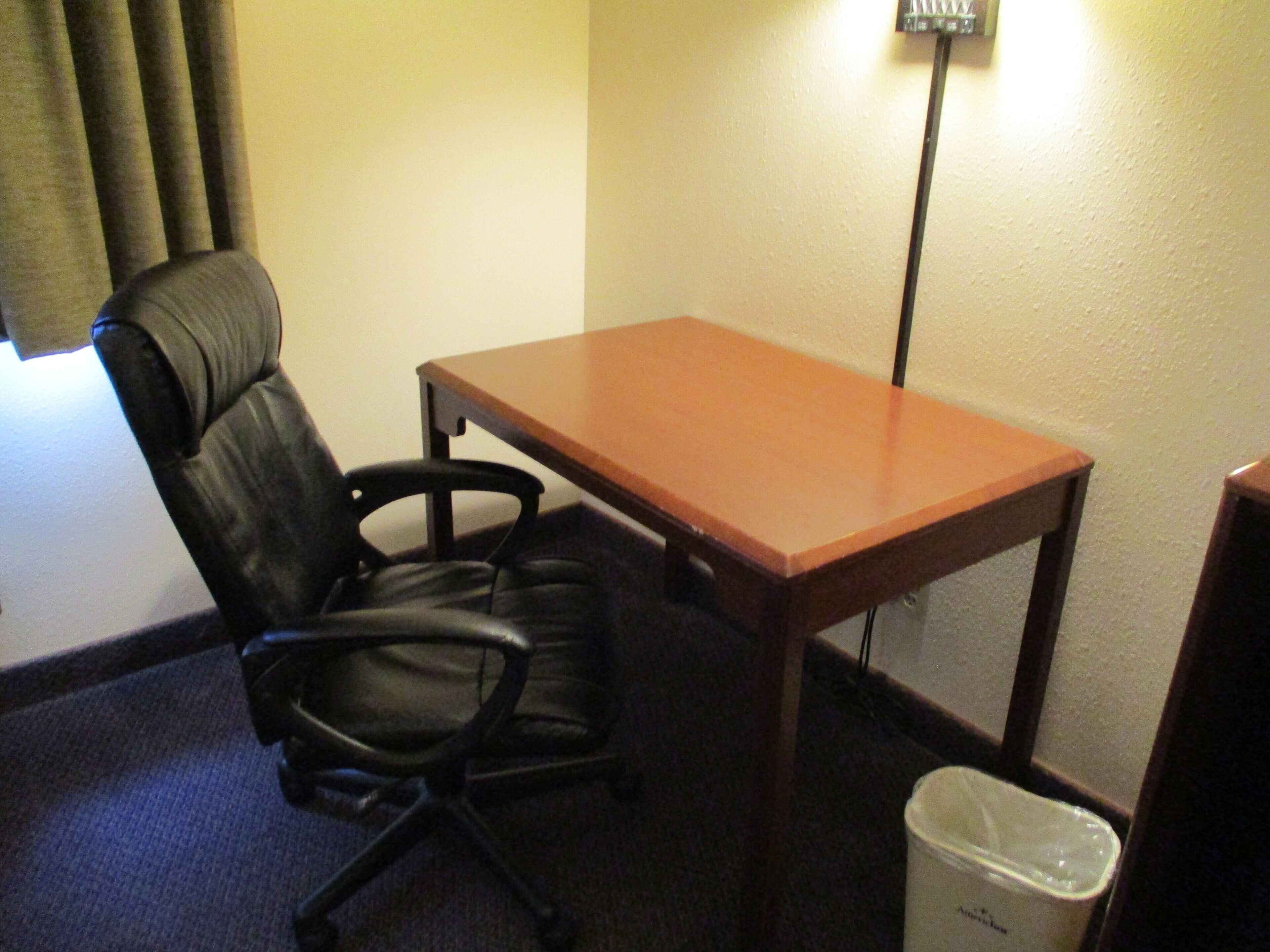 desk, laptop workspace, iron/ironing board, free wifi