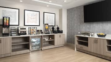 Free daily self-service breakfast