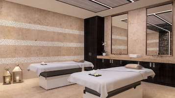 Couples treatment rooms, sauna, steam room, Turkish bath