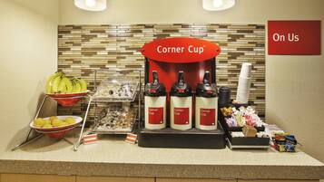 Free daily buffet breakfast