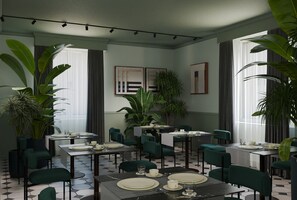 Free daily buffet breakfast