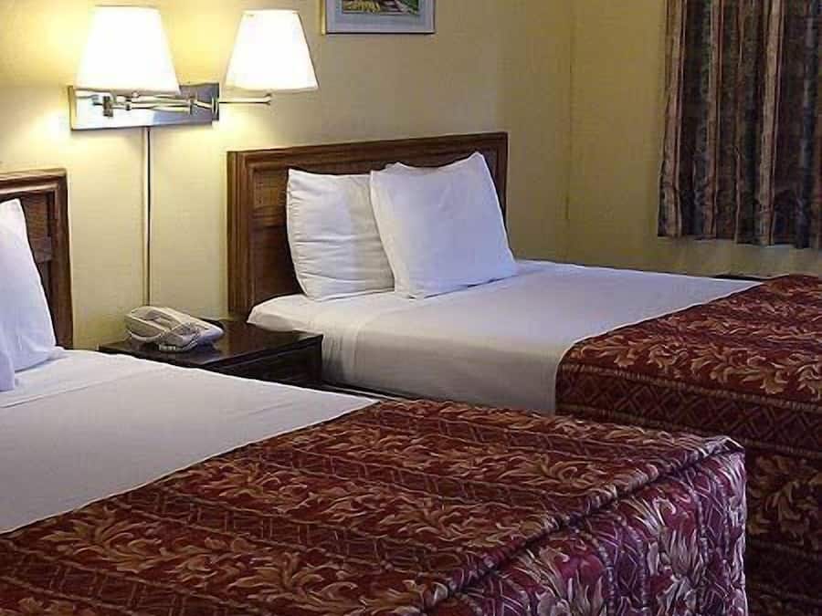 Escritorio, tabla de planchar con plancha, wifi gratis y ropa de cama