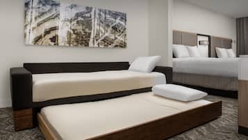 Premium bedding, down duvets, in-room safe, desk