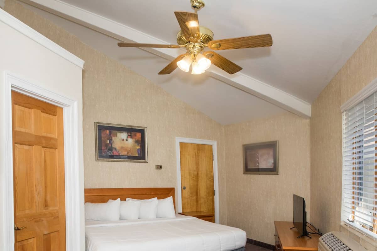 Chambre Deluxe, 1 trĂšs grand lit | Coffres-forts dans les chambres, fer et planche Ă repasser