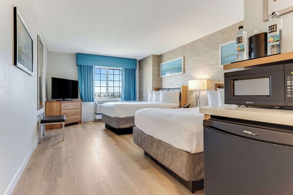 Room, 2 Double Beds, Accessible (Mobility Roll in Shower) | Premium bedding, pillowtop beds, in-room safe, blackout drapes