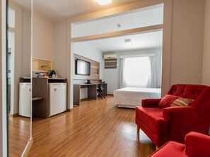 Superior Apartment, 1 King Bed | Minibar, in-room safe, desk, blackout curtains