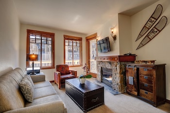 Condo, 1 Bedroom | Living area | TV, DVD player at The Village at Palisades Tahoe