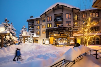Hotel exterior and entrance at The Village at Palisades Tahoe