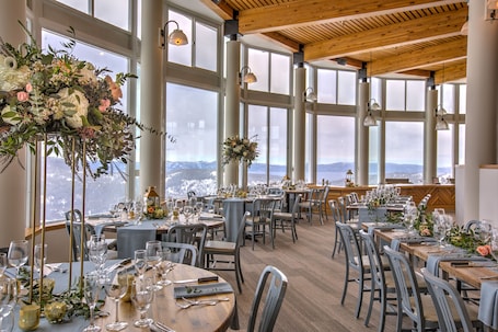 Indoor wedding. The Village at Palisades Tahoe