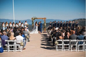 Outdoor wedding area
