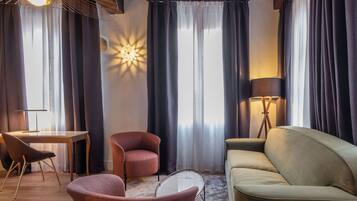 Literie de qualité supérieure, couette en duvet d'oie, minibar