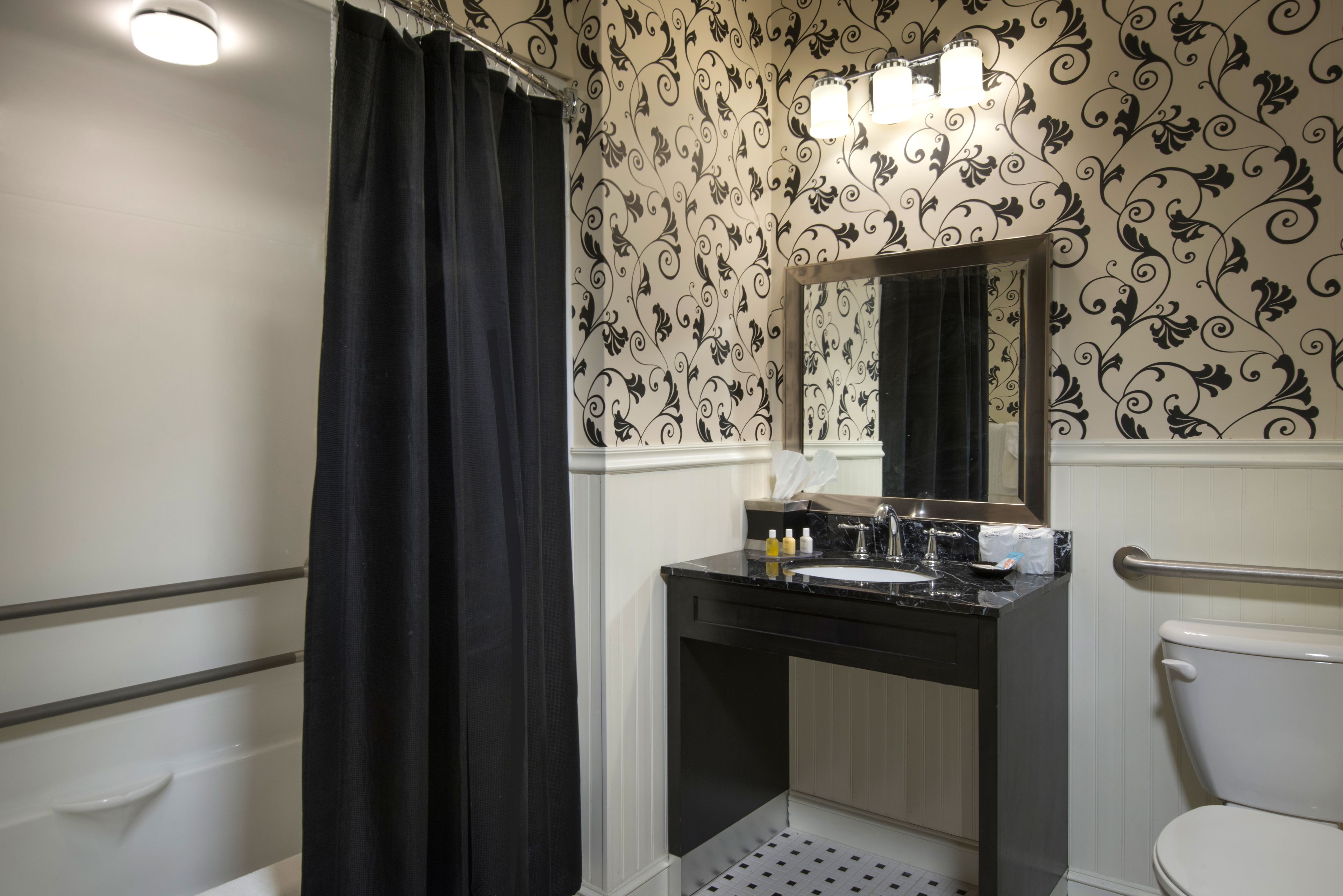 free toiletries, hair dryer, towels