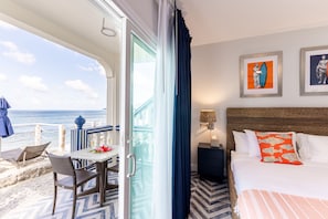 Room, 1 King Bed, Balcony, Beachfront | Terrace/patio