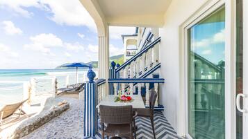 Room, 1 King Bed, Balcony, Beachfront | Terrace/patio