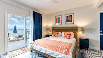 Zimmer, 1 King-Bett, Balkon, Strandnähe | 1 Schlafzimmer, Zimmersafe, individuell dekoriert