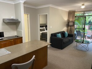 Minibar, desk, iron/ironing board, cribs/infant beds