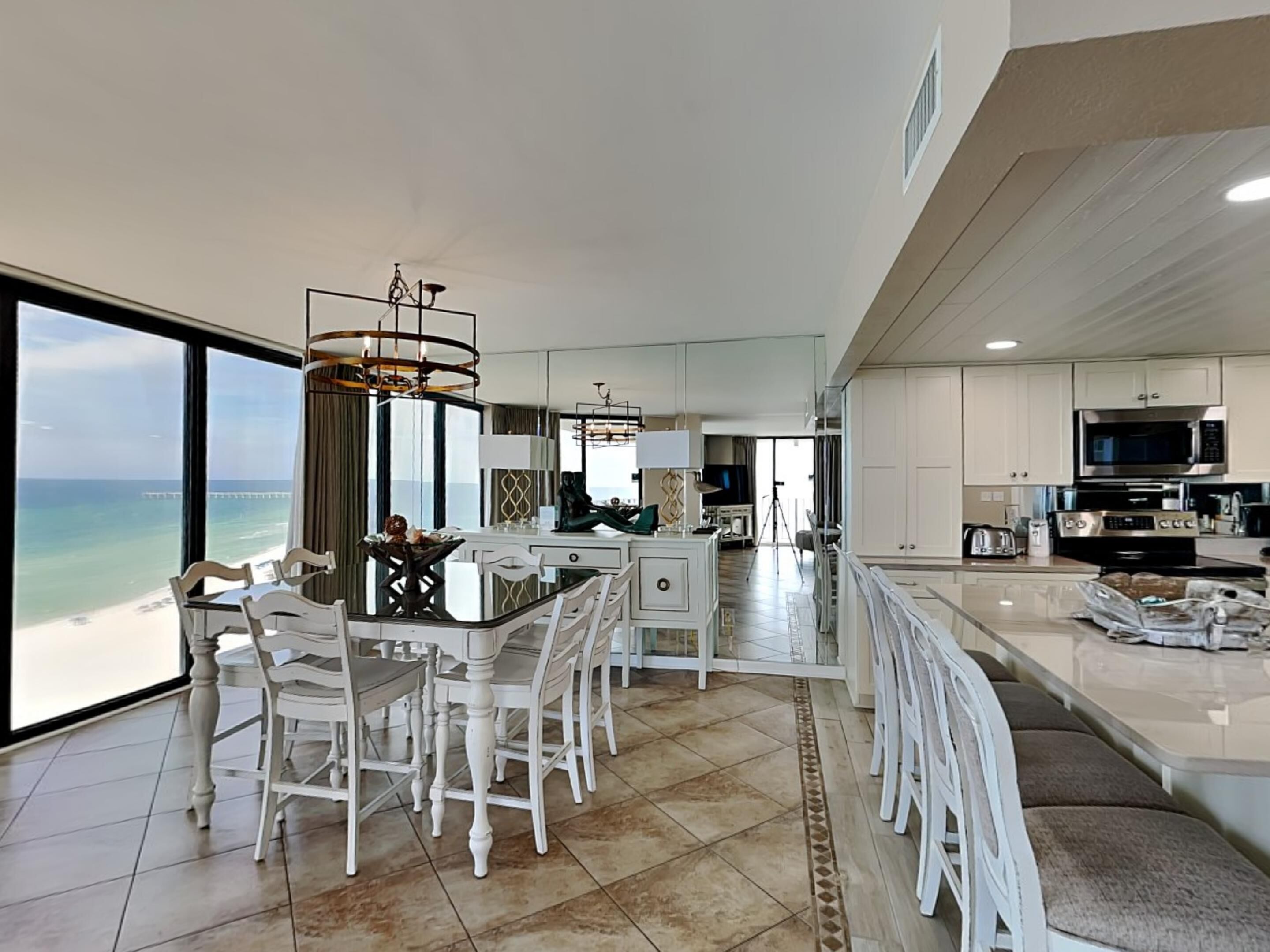 Condo, Multiple Beds, Balcony, Ocean View (T2 1001 - No Pets) | Private kitchen | Full-size fridge, microwave, oven, stovetop