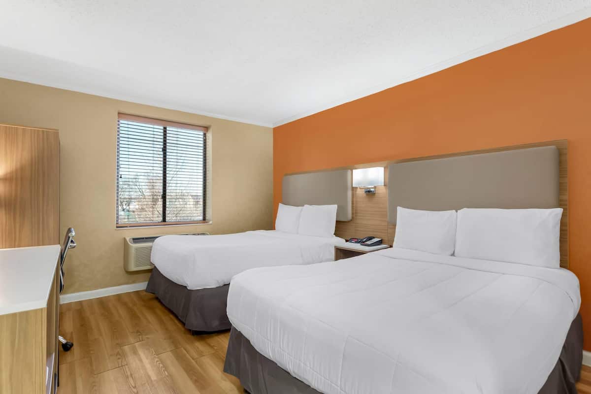 Standard Room, 2 Queen Beds, Non Smoking | Desk, soundproofing, iron/ironing board, free WiFi