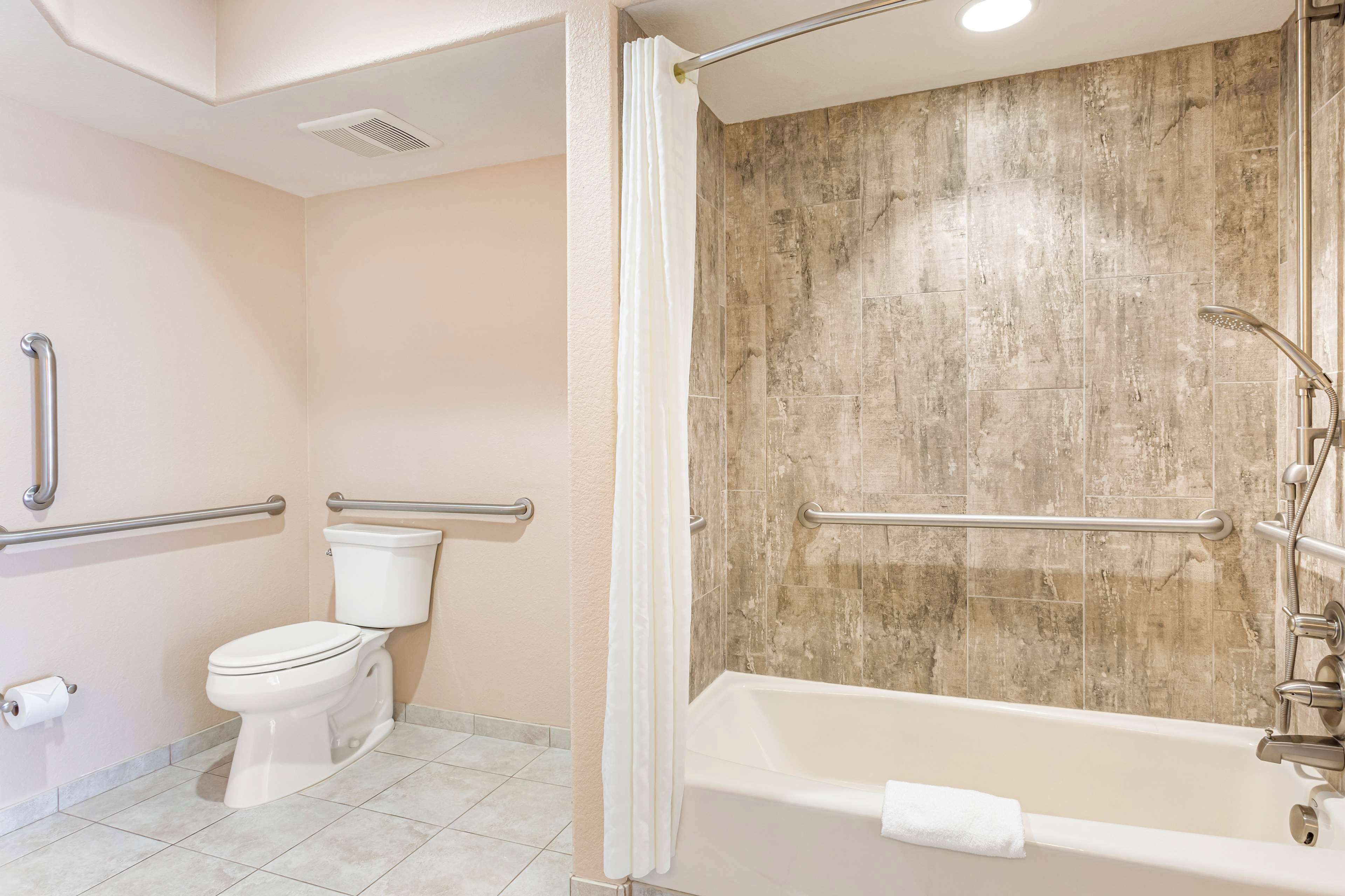 free toiletries, hair dryer, towels, soap