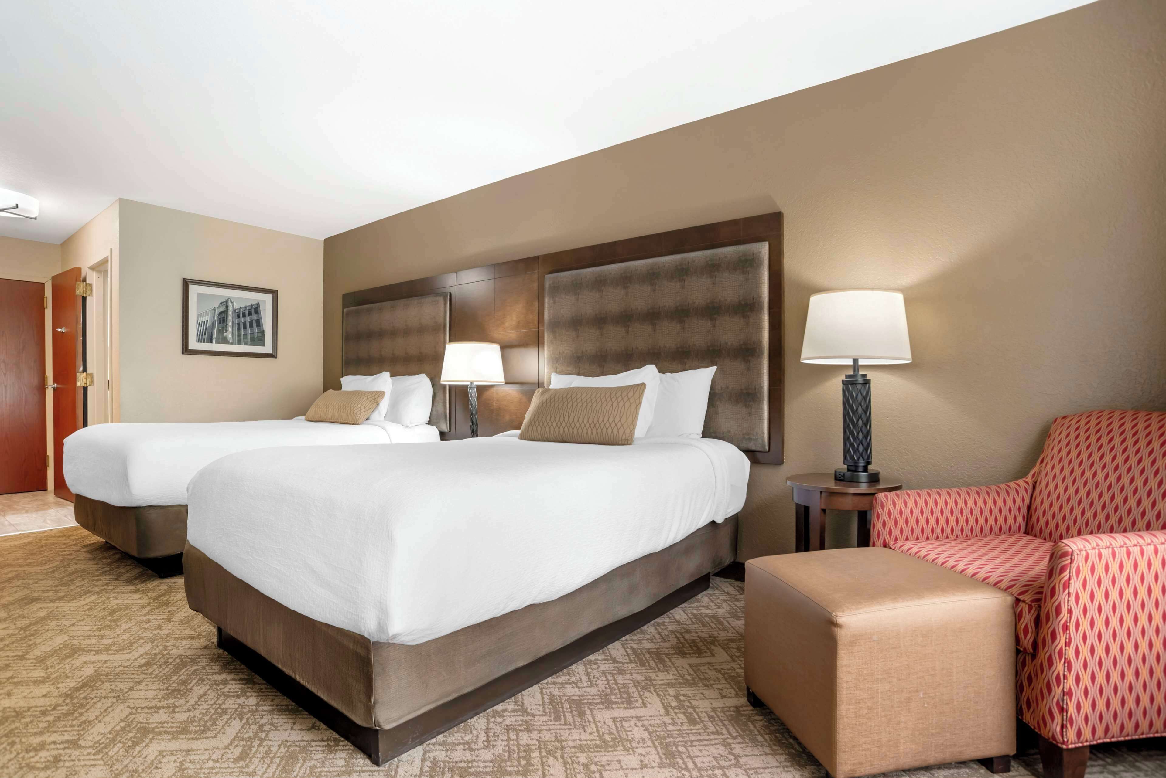 Standard Room, 2 Double Beds, Non Smoking, Refrigerator & Microwave | Down duvets, pillow-top beds, in-room safe, desk