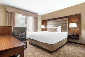 Standard Room, 1 King Bed, Non Smoking, Refrigerator & Microwave | Pillowtop beds, in-room safe, desk, laptop workspace
