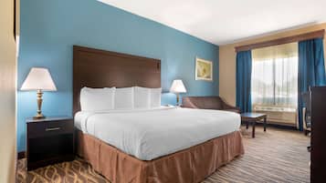 In-room safe, desk, iron/ironing board, cots/infant beds