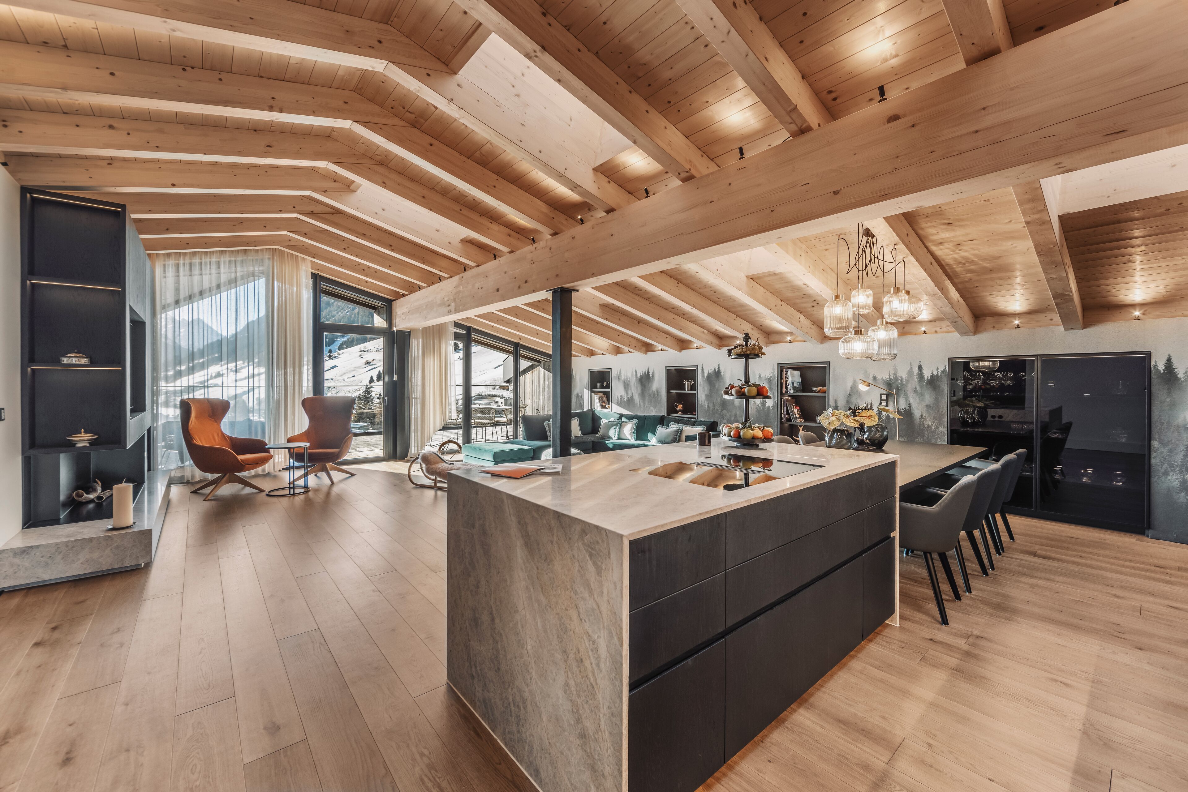 Deluxe-penthouselejlighed | Allergivenligt sengetøj, minibar, pengeskab på værelset, gratis Wi-Fi