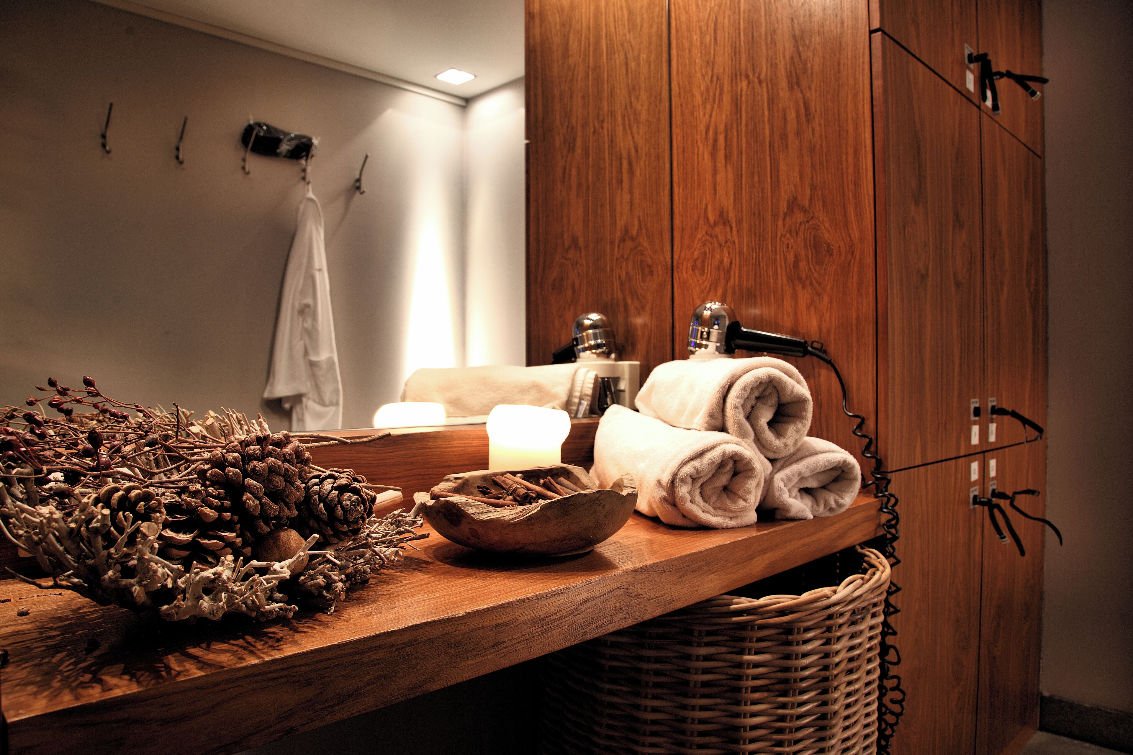 sauna, hot tub, facials, manicures and pedicures, massages