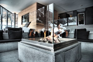 Sauna, hot tub, facials, manicures and pedicures, massages