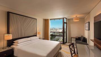 Habitación ejecutiva, 1 cama King size | Sábanas de algodón egipcio, ropa de cama de alta calidad y minibar