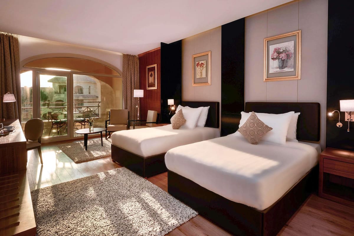 Executive Twin Room, Multiple Beds, Garden View | Premium bedding, memory-foam beds, minibar, in-room safe