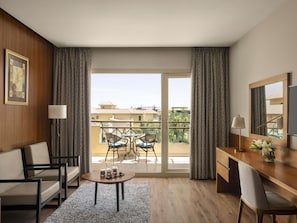 Premium bedding, memory-foam beds, minibar, in-room safe