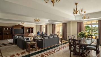 Premium bedding, memory-foam beds, minibar, in-room safe