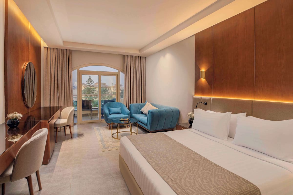 Premium bedding, memory foam beds, minibar, in-room safe