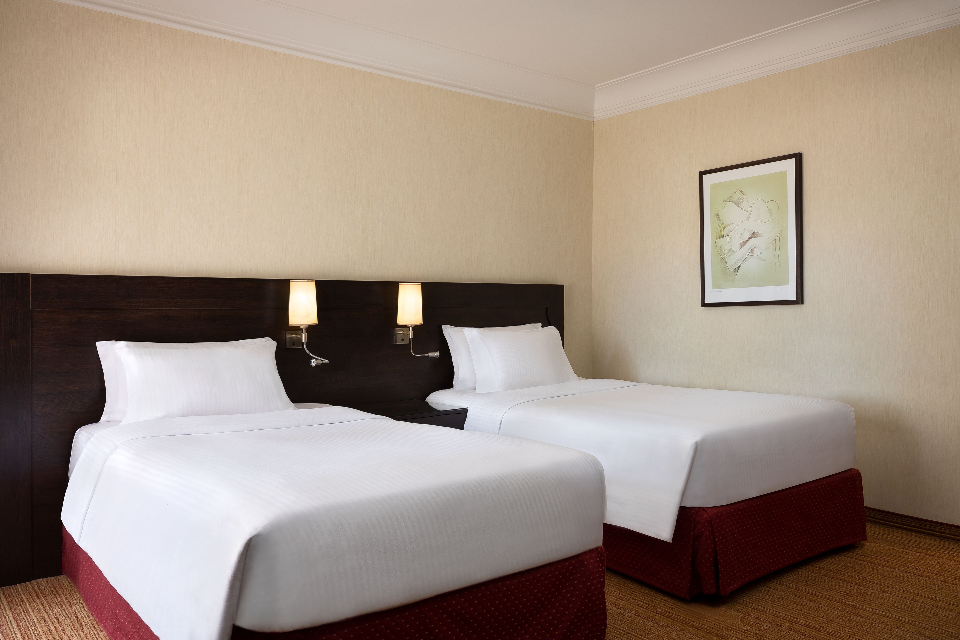 room, 2 single beds, non smoking | premium bedding, in-room safe, desk, blackout curtains