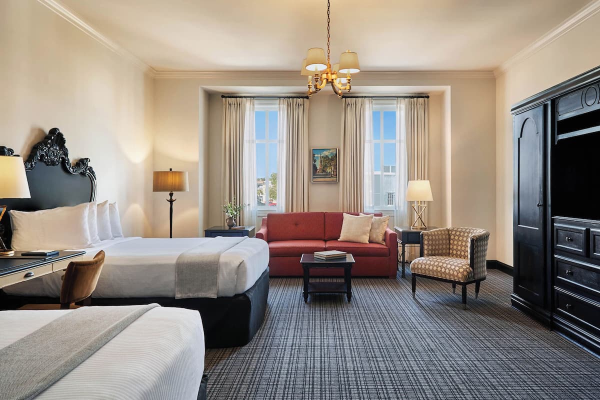 Junior Suite, 2 Queen Beds | Frette Italian sheets, premium bedding, in-room safe, desk